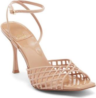 Jeffrey Campbell Lattix Ankle Strap Jelly Sandal in Natural at Nordstrom, Size 8.5