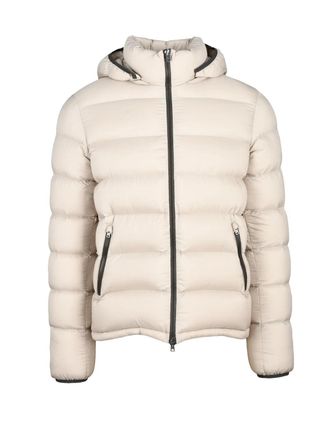 Herno Matte Finish Quilted Down Jacket With High Collar
