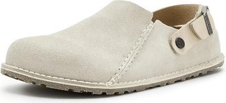Birkenstock Lutry 365 - Suede Mens Clog/Mule Shoes Oyster : EU 45 (US Mens 12-12.5) M