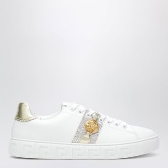 Versace White Greca Nylon Sneakers