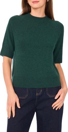 Vince Camuto Crewneck Short Sleeve Sweater in Windsor Moss at Nordstrom Rack, Size X-Small