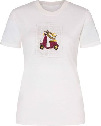 super.natural Racing Dachshund Bio Jersey Tee Merinoshirt f&uuml;r Damen | wei&szlig;/ various