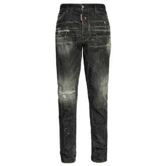 Dsquared2 Mens Cool Guy Slim Fit Jeans Black - Grey Cotton - Size 34 (Waist)