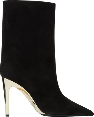 Jimmy Choo London Cierra 100 Suede Ankle Boots, Brand Size 35.5 ( US Size 5.5 )