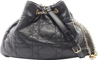 Dior Pre-owned Dior Small Lambskin Macrocannage Ammi Crossbody Ladies X0QFRMYYDABYDB46