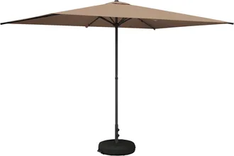 vidaXL Paraguas De Jard&iacute;n Con Base 200 X 300 Cm Poli&eacute;ster Rectangular Vidaxl
