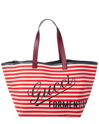 Gucci Canvas & Leather Tote