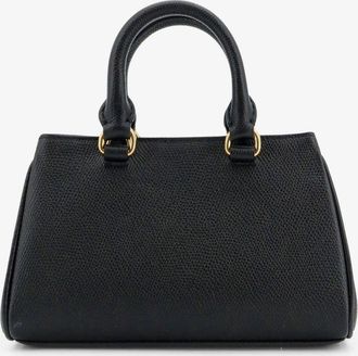 Valentino Garavani Womens Mini Leather Handbag Vlogo Signature Black Handbags Hand Bags