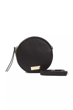 Pompei Donatella Black Leather Women Crossbody Womens Bag