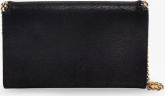 Stella McCartney Womens Crossbody Bag Falabella Shaggy Deer Black Fabric Shoulder