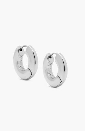 Yoj Sirso Maxi Chubby Hoop Earrings in Silver at Nordstrom