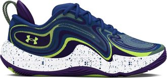 Under Armour Mens UA Spawn 6 Basketball Trainers in Blue - Size UK 7