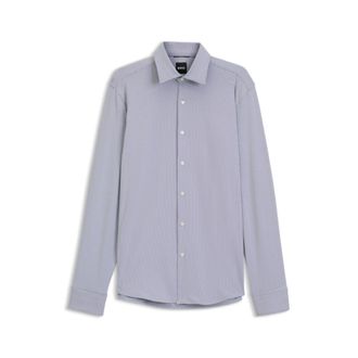 BOSS Regular-fit dress shirt in stretch jersey