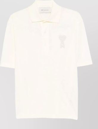 Ami ami de couer cotton polo collar shirt