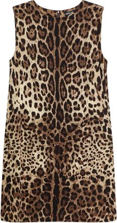 Dolce & Gabbana Stretch Zijden Jurk - Dames - Korte kleedjes - Veelkleurig - XL - Polyester - Kleedjes