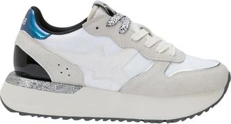 Sun 68 Big Stargirl Mix Materials - Shoes - Mujer - Blanco - 40 EU
