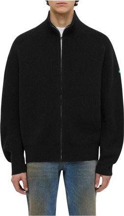 Flaneur Badge Gebreid Vest Zwart - Heren - Vesten - Zwart - M - Truien & Vesten