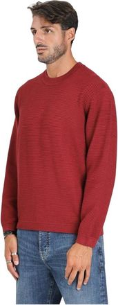 A|X Armani Exchange Bordeaux Crew Neck Sweater - Heren - Ronde hals truien - Bruin - M - Truien & Vesten