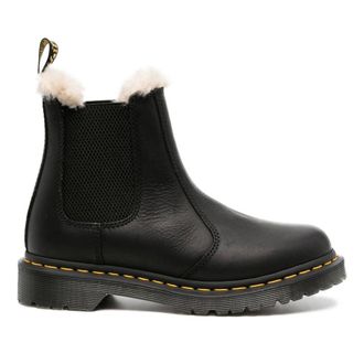 Dr. Martens Schoenen, Dames, Zwart, 39 EU, Leer, 2976 Leonore Wyoming Booties