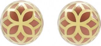 Georgina Jewelry Womens Signature Flower Sphere Carmelina Small Earrings In Gold