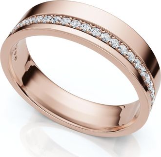 Pompeii3 Mens Diamond Wedding Ring High Polished 14k Gold or Platinum Lab Grown