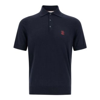 Brunello Cucinelli Hombre, Camisetas, Azul, Talla: M