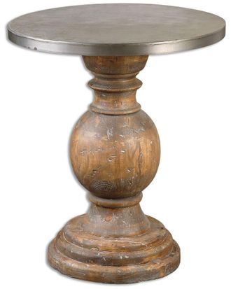 Uttermost Blythe Wooden Side Table