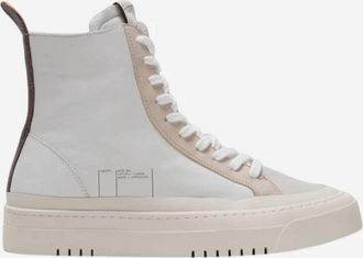 Oncept Womens Lisbon High-Top Sneaker In White Cloud/cappuccio