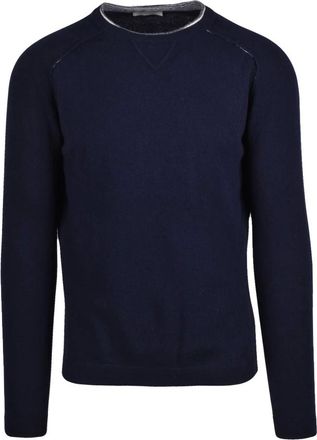 Wool & Co Truien & Vesten, Heren, Blauw, L, Wol, Gebreide trui