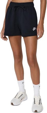 Nike Sportswear Club Fleece Mid-rise Shorts Womens Shorts Black/White : XL (US 16-18), Cotton/Polyester