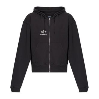 Umbro Compact Masked Zip Hoodie - Heren - Sport - Zwart - Maat: XL Katoen