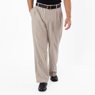 HUGO BOSS Mens Straight Waistband Wool Pants, Size Medium