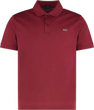 Paul & Shark Polo con logo - Rosso