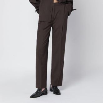 Toteme Brown wool trousers