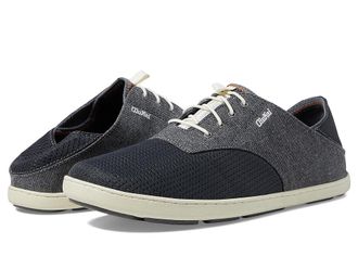 Olukai Nohea Moku Mens Shoes Dark Shadow/Dark Shadow : 10.5 D - Medium, Canvas/Textile