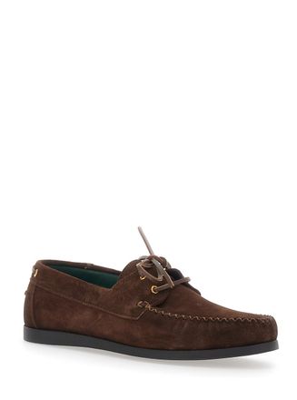 Vinny&rsquo;s Mens Loafers Brown Suede