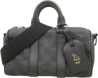 Louis Vuitton Pre-owned Handbags, male, Black, Size: ONE SIZE Pre-owned Keepall Bandouli&egrave;re 25 Handbag