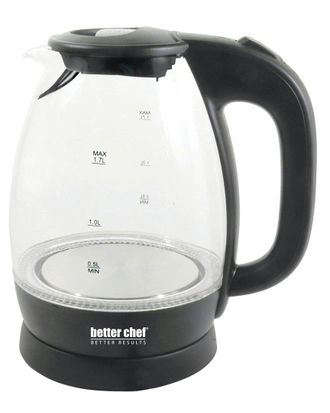 Better Chef 1.7-Liter Glass Cordless Kettle With Led