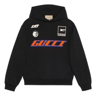 Gucci Moto Logo Hoodie Black Multi 778379-XJGEN-1082