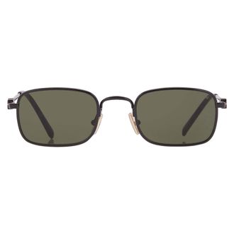 Miu Miu Dark Green Rectangular Ladies Sunglasses MU A53S 1AB1I0 49