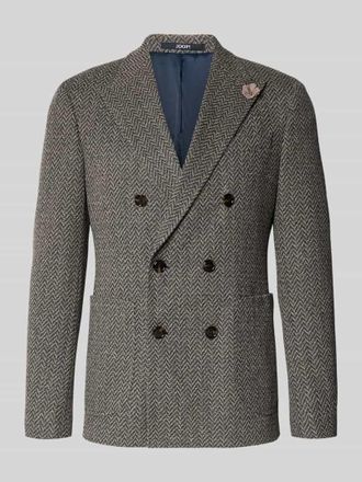 Joop Slim Fit Sakko mit Reverskragen Modell Heazy in Mittelbraun, Gr&ouml;&szlig;e 48