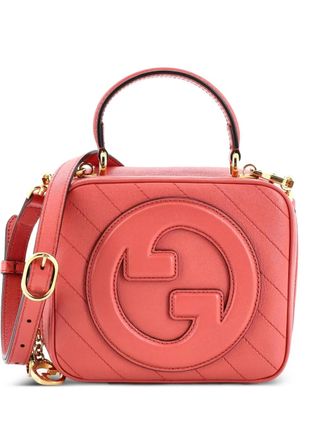 Gucci Blondie NM Top Handle Shoulder Bag Diagonal Quilted Leather satchel - Roze