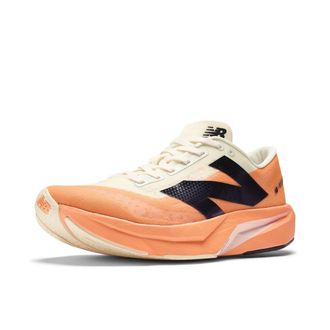 New Balance Mens FuelCell Rebel V4 Running Shoe, Hot Mango/Angora/Black, 13.5 UK Wide