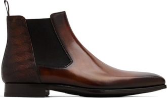 Magnanni Thunder chelsea boots - men - Leather/Fabric/Calf Leather/Calf Leather - 41.5 - Brown
