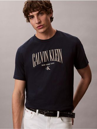 Calvin Klein Jeans Calvin Klein Mens Heritage Classic Relaxed T-Shirt - Navy - 2XL