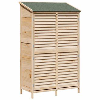 vidaXL Cobertizo De Jard&iacute;n Con Techo Natural 106 X 56 X 176,5 Cm Vidaxl