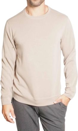 Fundamental Coast Later On Long Sleeve Crew Tee In Timberwolf