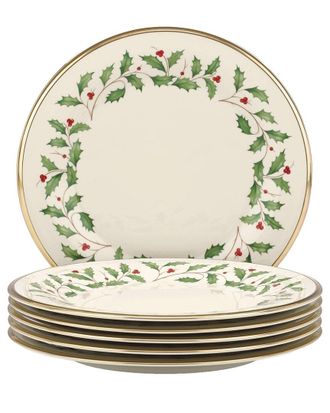 Lenox Holiday Dinner Plate Set