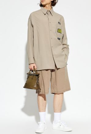 Maison Margiela Shirt With Patches, Mens, Beige