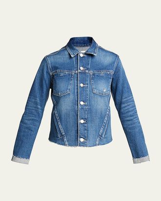 L'agence Janelle Slim Raw-Edge Jacket